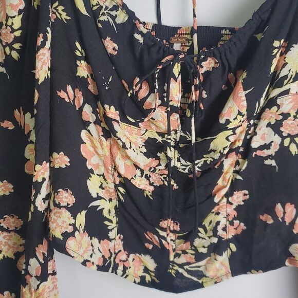 Free People Hilary Printed Blouse Size XS - Picture 4 of 8